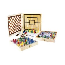 JEUJURA  Coffret Bois 100 Jeux