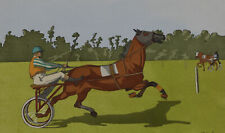 Charles Ancelin (1863-1940) - c.1925 Pochoir Print Chevaux De Courses (No.9)