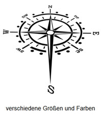 Autocollant boussole