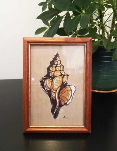 Petit tableau motif coquillage