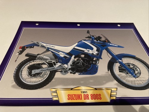 Suzuki dr800s 1991 - suzuki, fiche