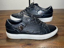 Versace Collection Medusa plaque strap black sneaker Size 42 Black Designer