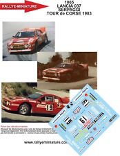 DECALS 1/24 REF 1065 LANCIA 037 RALLY SERPAGGI TOUR DE CORSE 1983 RALLYE WRC