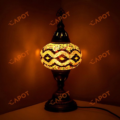 Lampe bureau mosaïque - lampe,