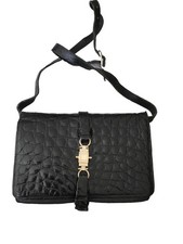 Authentique Sac Crocodile Noir Celine Vintage