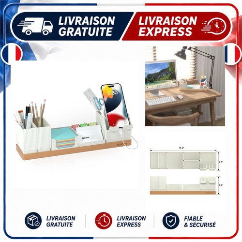 Organiseur bureau blanc - , 6