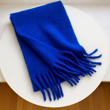 Echarpe d'hiver épaisse bleue