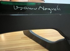 Herman Miller Signed Noguchi table, Black Wood Base, Prev Owned, Excellent Cond