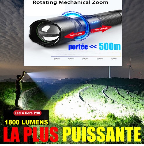 Lampe torche poche - torche, led