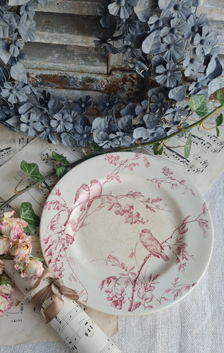Ancienne assiette decor - ancienne,