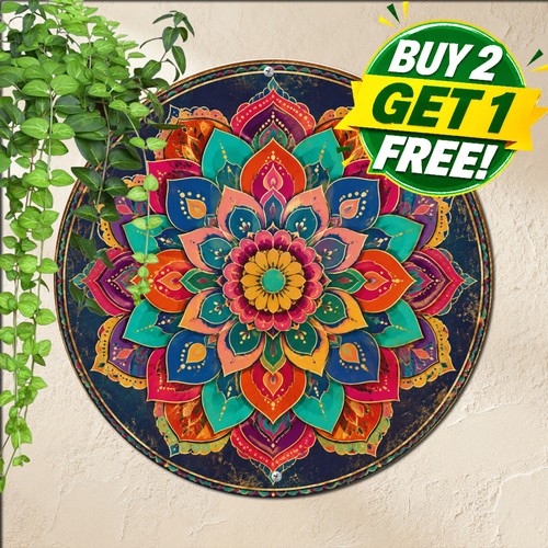 Windproof vibrant mandala - vibrant,