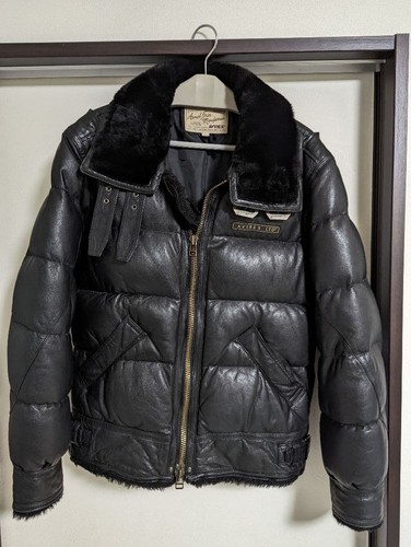 Avirex doudoune bomber - en, cuir