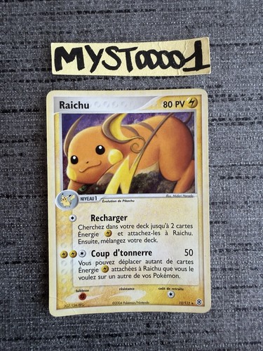 Carte pokémon raichu - carte, 12/112
