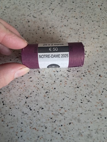Rouleau euros - 25, 2€