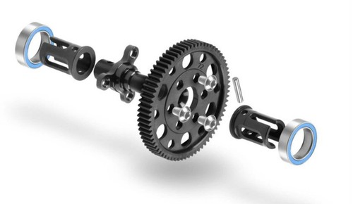 Xb4 solid axle set - set, xray