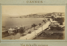 France, Cannes, Old City View Vintage Albumen Print, Print al