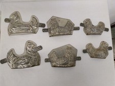 Antique Iron White Chocolate Moulds Chicken / Cockotte