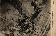 Old postcard L'orage du 15