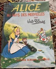 Livre Alice au Pays des Merveilles Walt Disney / Grands Album Hachette 1951 1st