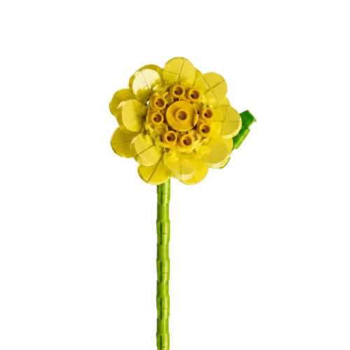 Fleur tige daisy jaune bloc - jaune,