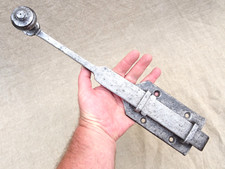 Ancien grand loquet verrou fermeture de porte portail  fer forgé  XIX ème
