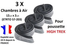 3 x Chambres à air 12 1/2 x 2 1/4 (57-203) pour Poussette High Trek Bébé Confort