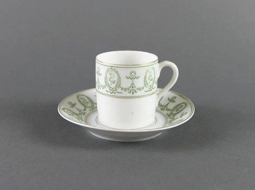 Tasse soucoupe ancienne - et, en