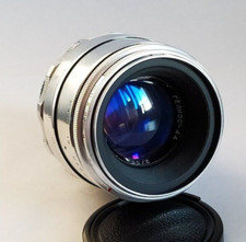 Helios 44 Lens 8 blades 2/58 mm mount M42 Silver