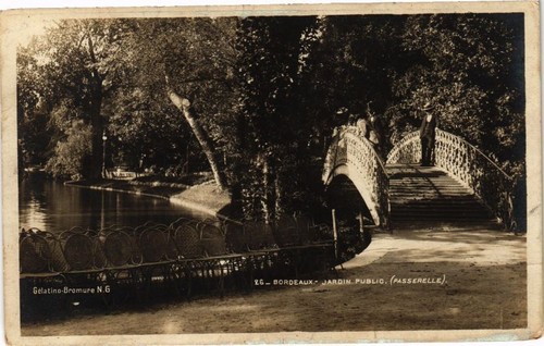 Cpa bordeaux jardin - bordeaux-jardin, public