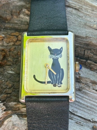 Montre suisse ancienne - , chat