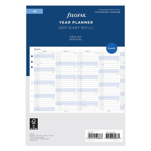 68501 filofax agenda annuel - [68501],