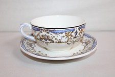 Lunch large earthenware cup by Gien, decor Dionysus children at the press