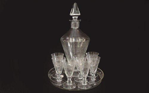 Cristal service liqueur - service,