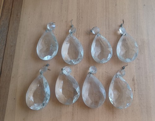 Grandes pampilles verre - 8, en