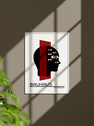 Affiche bauhaus minimaliste - bauhaus,