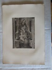 +-1900 GRAVURE D'APRES L'OEUVRE DU PINTURRICHIO SAINT ANNE LA VIERGE ET L'ENFANT