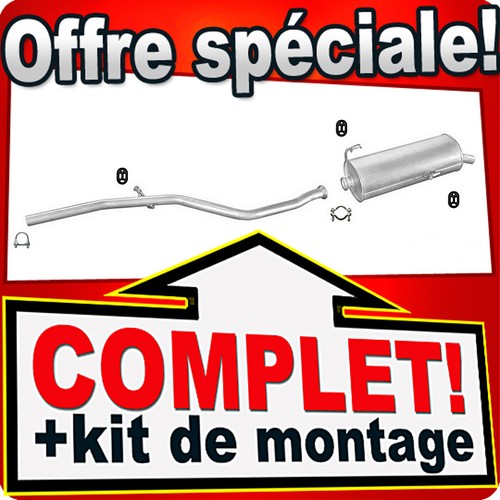Ligne pot échappement pour - d'échappement,