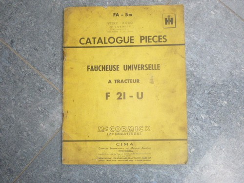 Tracteur f21u cormick - tracteur,
