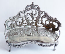 Canapé banquette meuble miniature argent massif  Ancien silver antique 