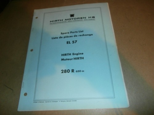 Hirth engine el57 - el57, 650cc