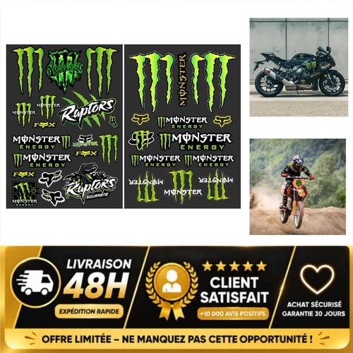 Autocollants monster energy - autocollants,