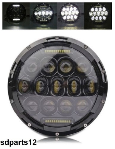 Phare avant led rond 75w - led,