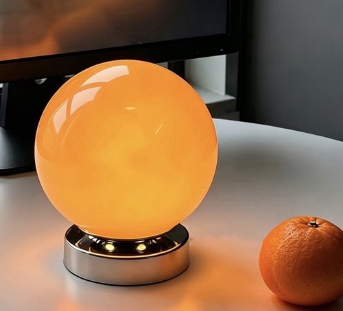 Lampe table boule ronde - lampe,