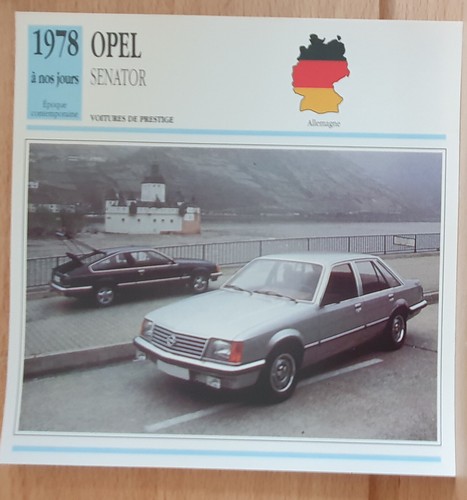 Opel senator carte - carte, edition