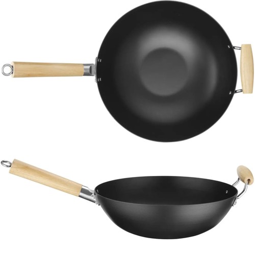 Wok acier carbone avec - wok,