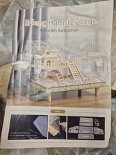 8 in 1 Acrylic Hamster Cage with All Accessories,2-Layer Hamster House with F...