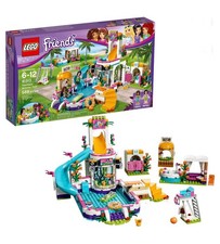 LEGO FRIENDS: Heartlake Summer Pool 41313 99.5% Complete Used Set - No Box READ