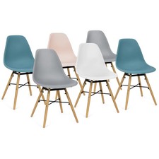 Lot de 6 chaises SANDRA mix