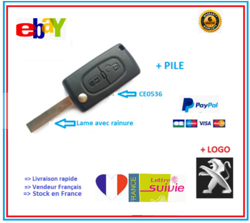 Coque clé plip peugeot 308 - coque,