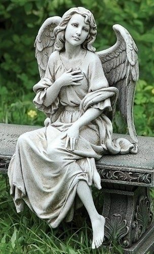 Plaque métal statue ange - plaque,